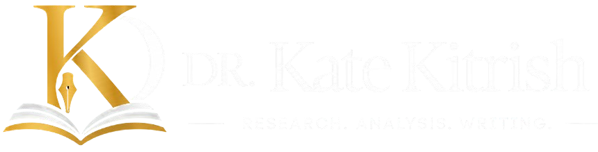 dr.kate kitrish white logo white